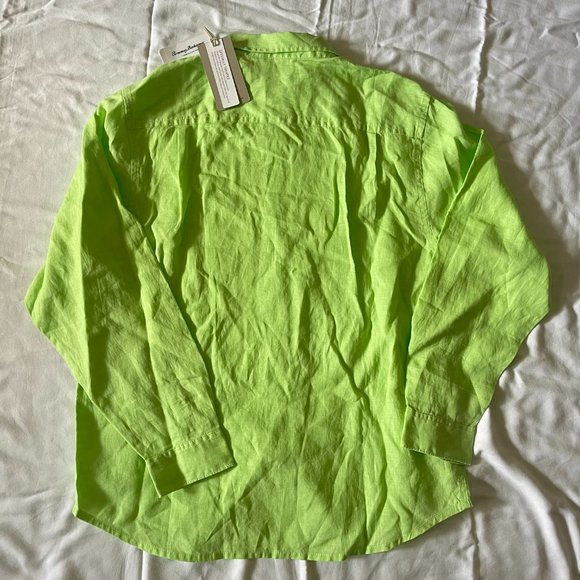 Tommy Bahama Shirt Sea Glass Breezer Glowing Green Size L - Picture 5 of 7